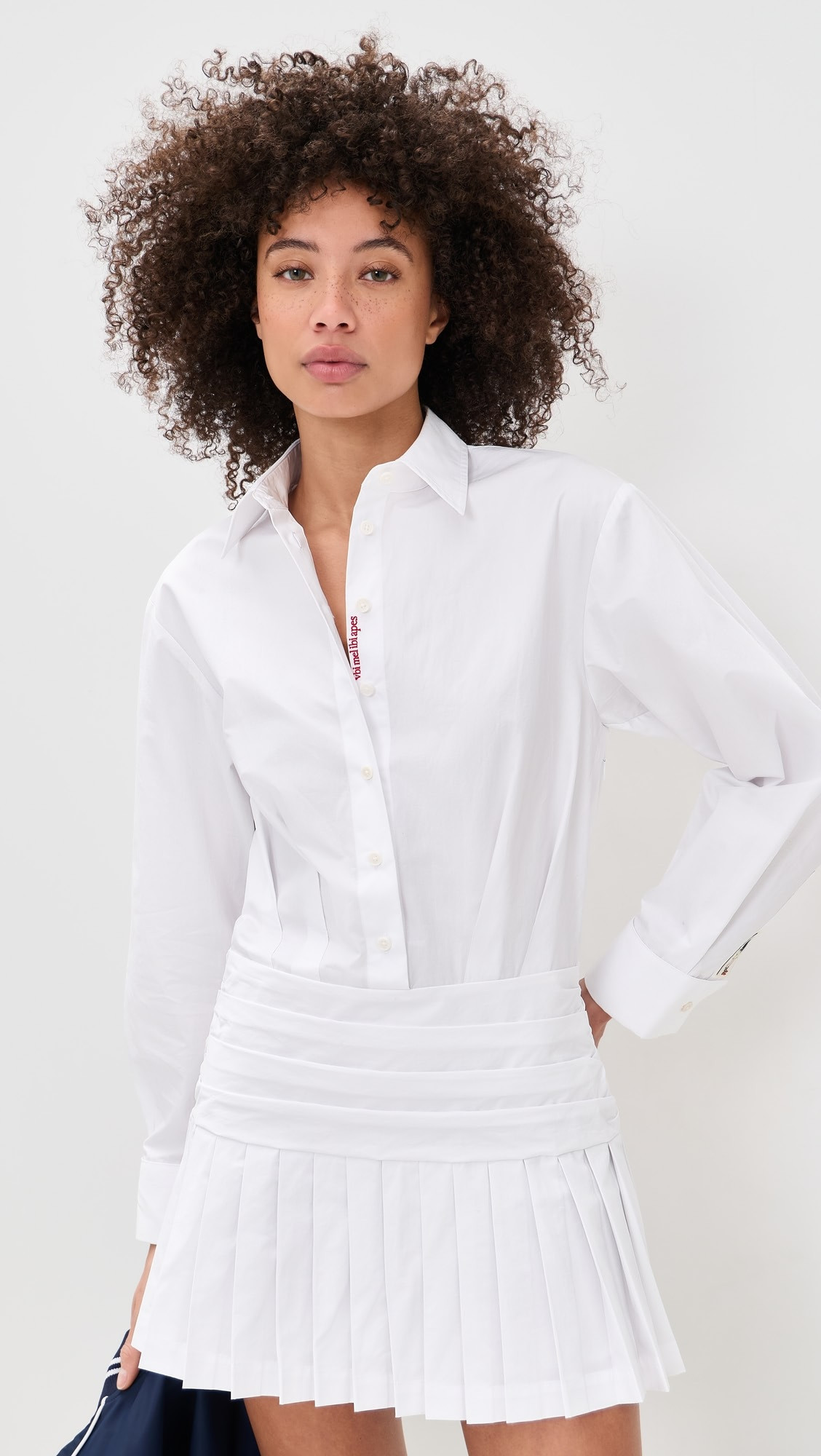 Pleated Button Down Shirt Dress | Shopbop