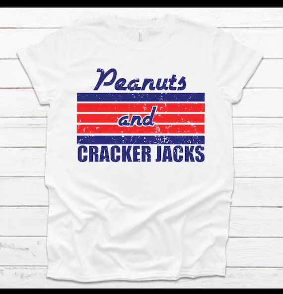Peanuts and Cracker Jacks Tee/baseball Tee/ Baseball T-shirt | Etsy | Etsy (US)