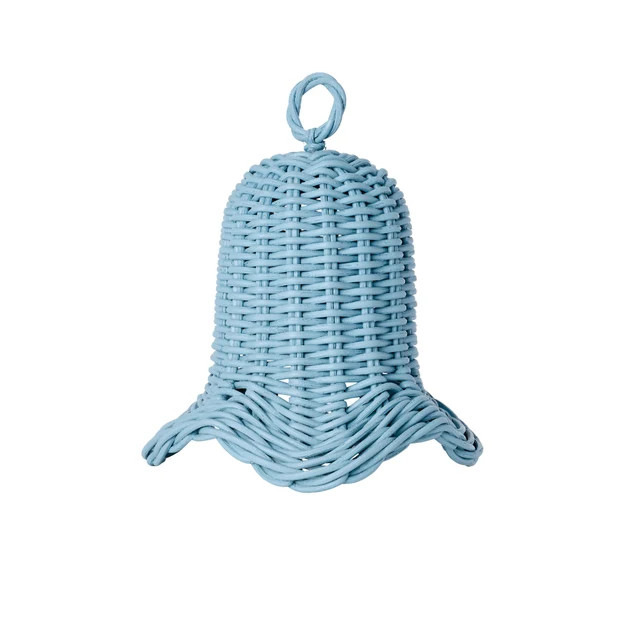 Rattan Sleigh Bells Surfside Blue - Set of 2
                  
 {"averageRating":"0","reviewCoun... | Cailini Coastal