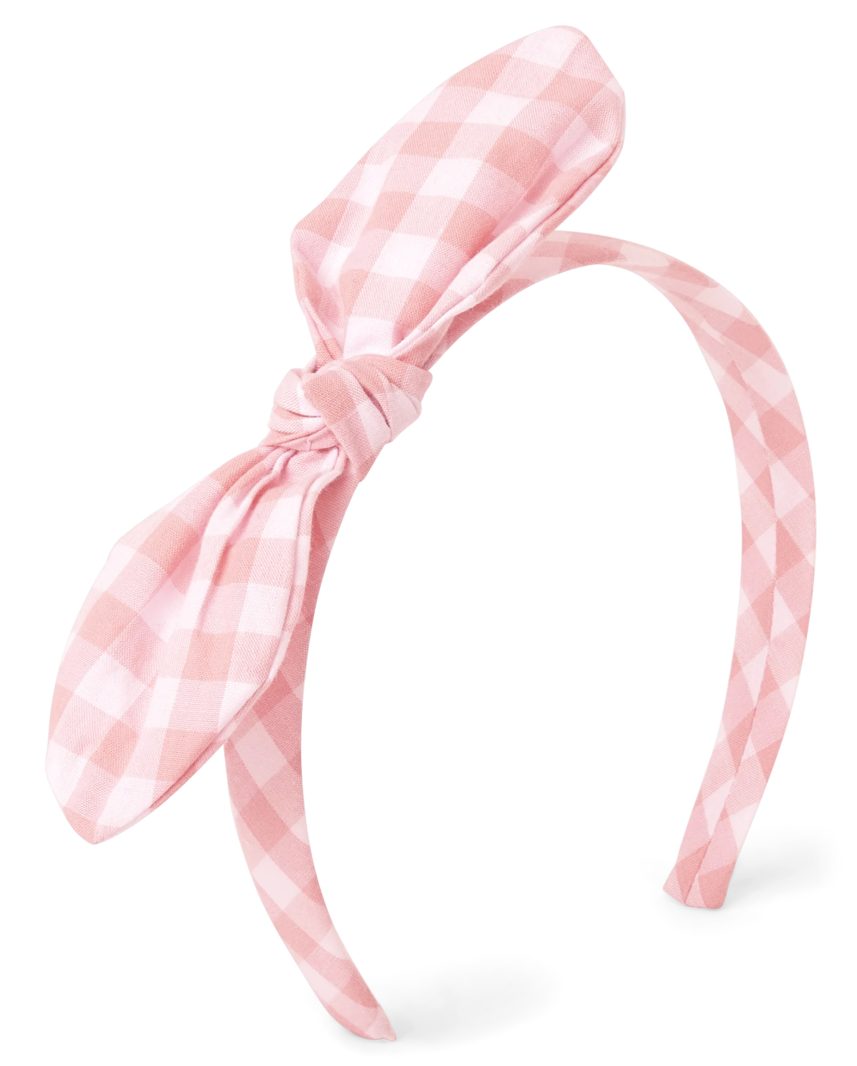 Girls Gingham Bow Headband | The Children's Place  - ROSE PETAL | The Children's Place
