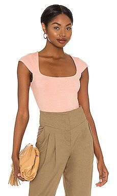 Lovers and Friends Niko Top in Blush Pink from Revolve.com | Revolve Clothing (Global)