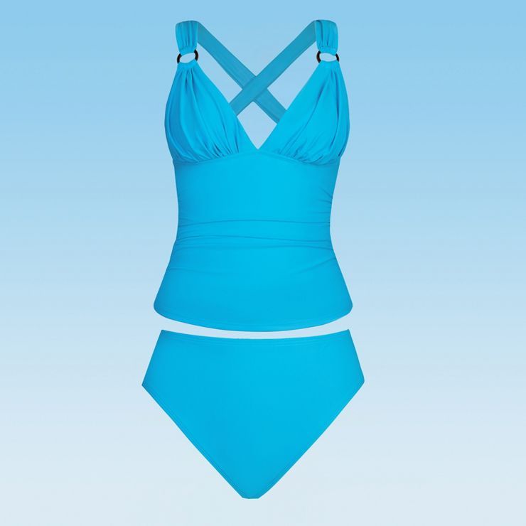 Women's Cross Back Tankini Set Swimsuit - Cupshe | Target
