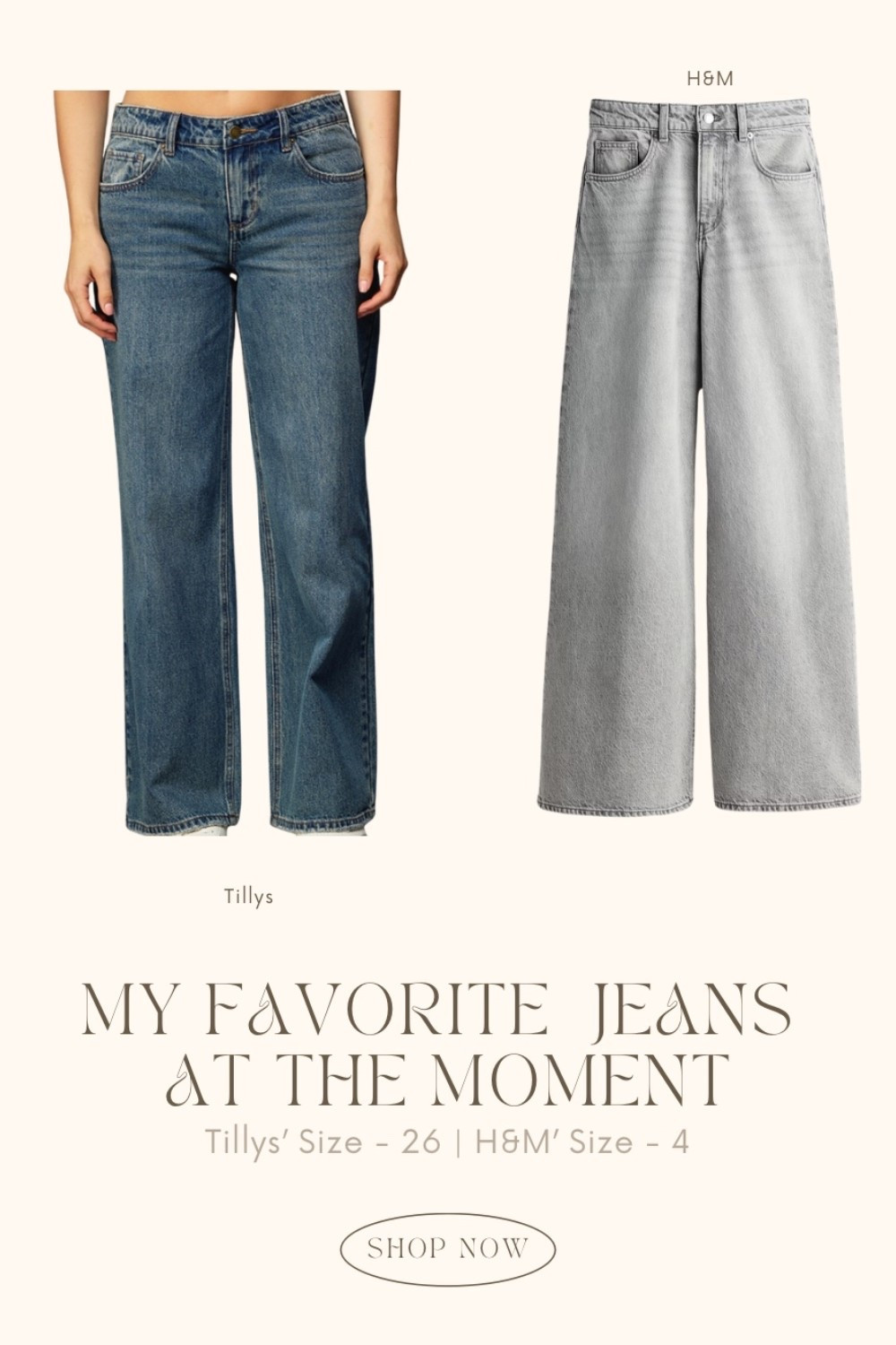 Living in my fave jeans lately 🤍👖 — comfy, cute & my forever go-to’s! For reference: Tillys 26 / H&M 4 💫 — linked for you! #lowrise # highrise #flared #jeans #h&m #tillys #nogap


#LTKFindsUnder100 #LTKPetite #LTKStyleTip