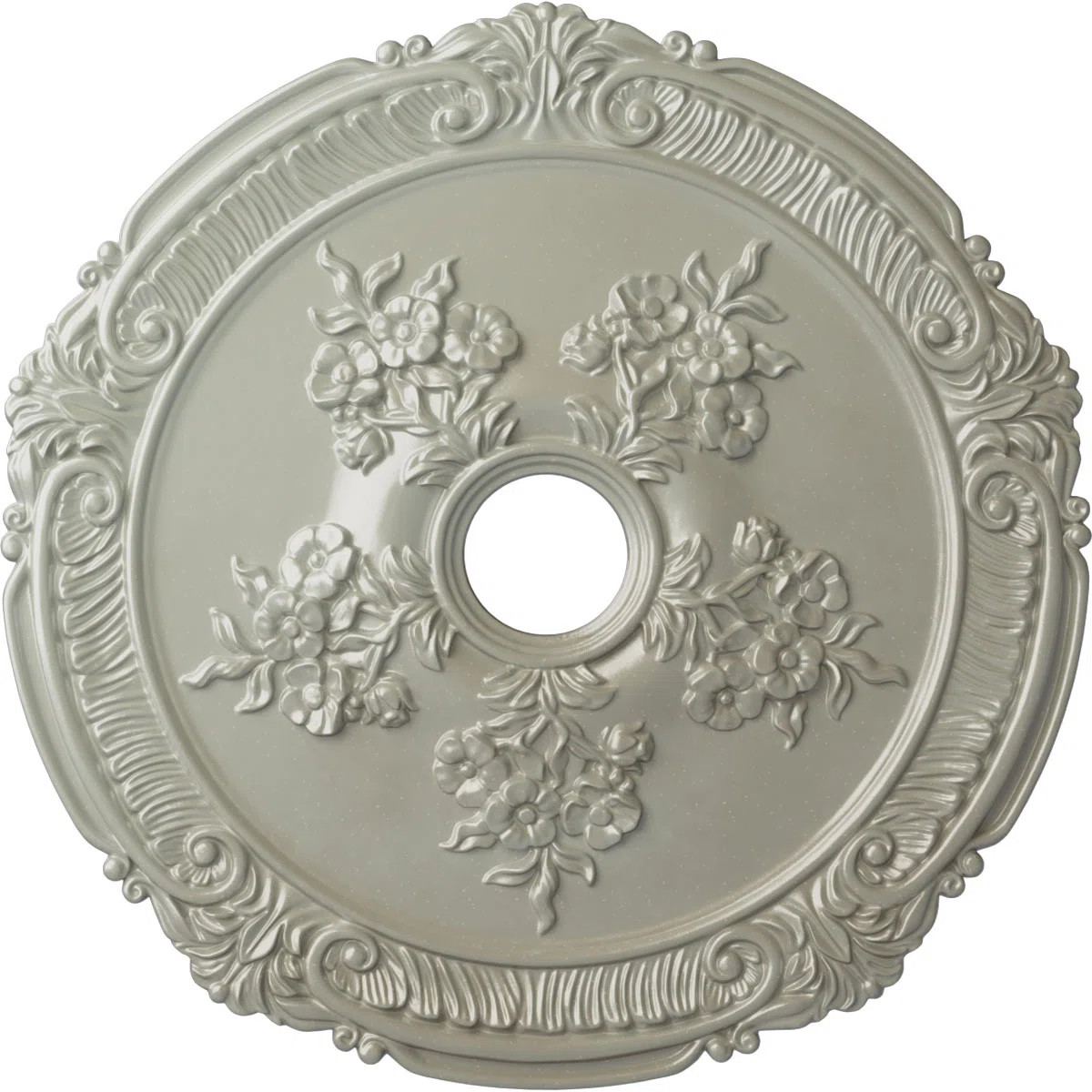 Endurathane Attica with Rose Ceiling Medallion, 26"OD x 3 3/4"ID x 1 1/2"P (Fits Canopies up to 4... | Wayfair North America