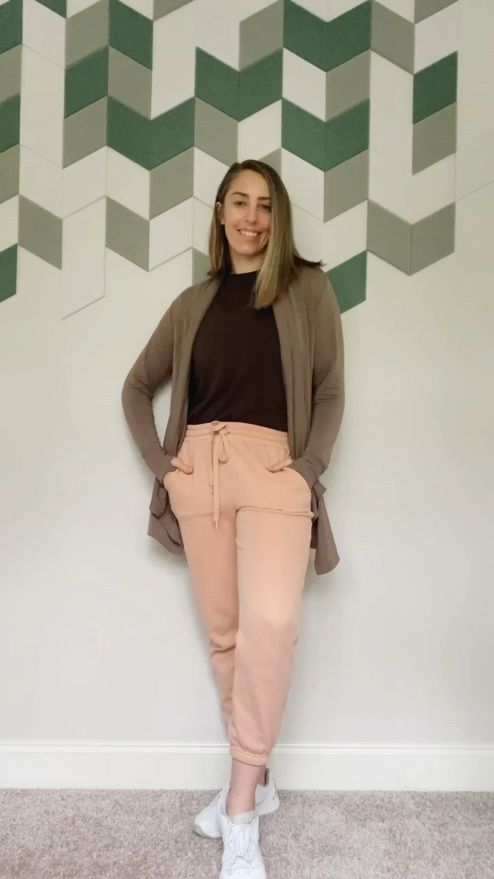 I love to dress cozy when I can! These rose pink joggers are my new favorite! They pair nicely with my LuLuLemon Love Tshirt and my Athleta Pranayama Sweater. Perfect for a cozy day indoors, running errands, or even meeting friends for coffee! 

My Sizes
Joggers - Medium
Top - 6
Sweater - Medium

#cozyoutfit #stayinghome #winterwear #falloutfit

Have any questions? Comment and I get back to you!🫶

#LTKmidsize #LTKfindsunder50 #LTKstyletip