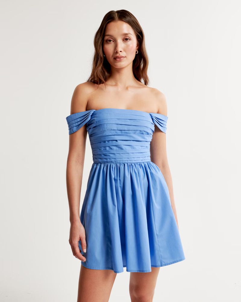 Emerson Off-The-Shoulder Mini Dress | Abercrombie & Fitch (US)