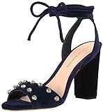 Loeffler Randall Women's Elayna Ankle Tie High Heel Sandal (Leather/Rhinestones) Heeled, Eclipse, 10 | Amazon (US)