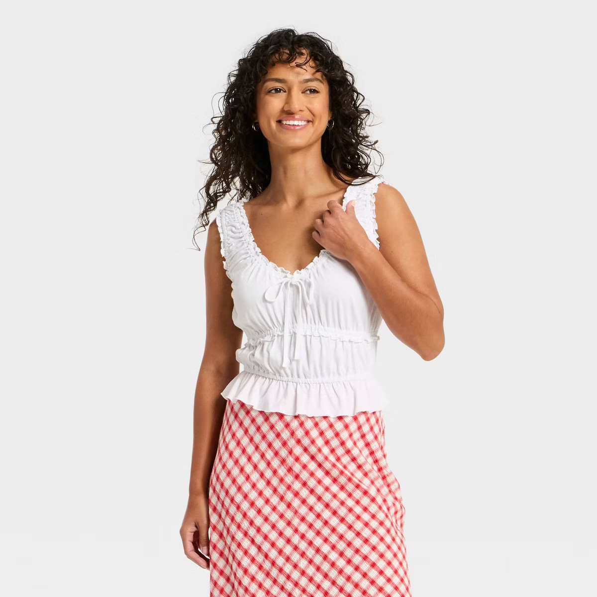 Women's Smocked Knit Tank Top - Universal Thread™ | Target