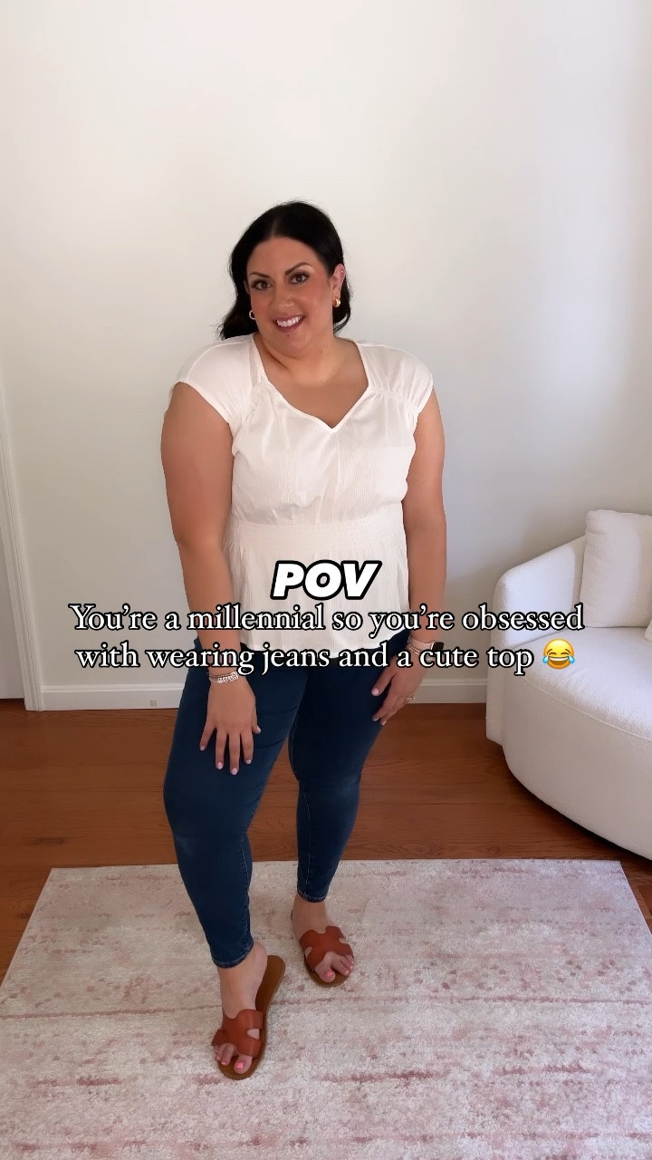 Wearing an XL in this top but I think I’m
going to exchange it for a L! So cuteee and totally midsize approved! 

#LTKsalealert #LTKfindsunder50 #LTKmidsize