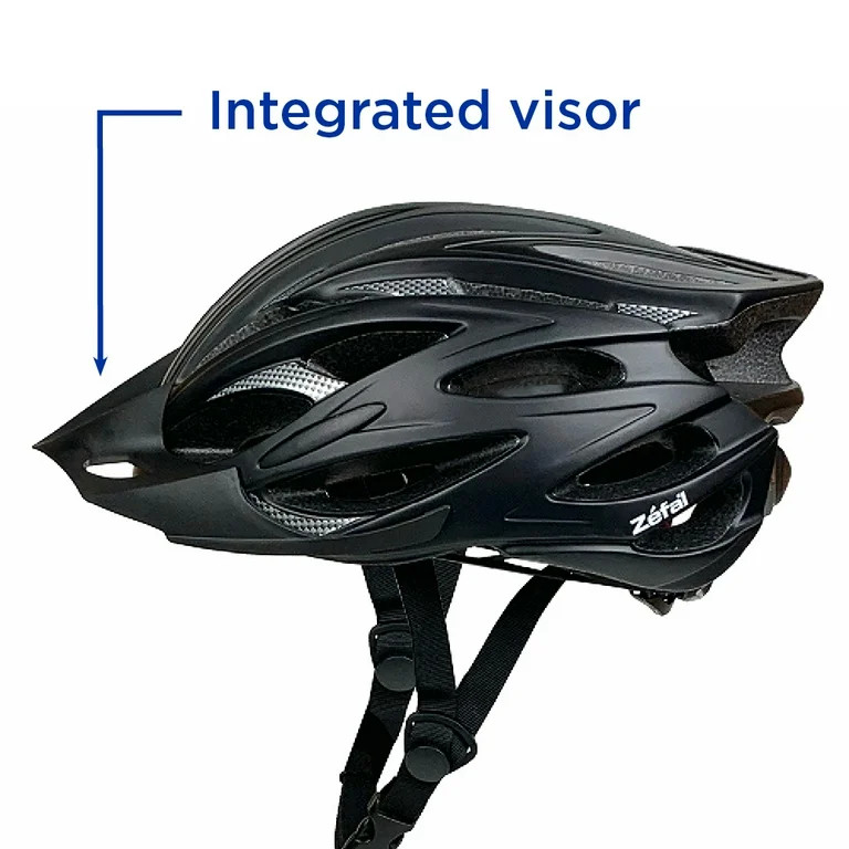Zefal Adult Black Bike Helmet (Universal Adjustment, 24 Vents, Ages 14+) | Walmart (US)