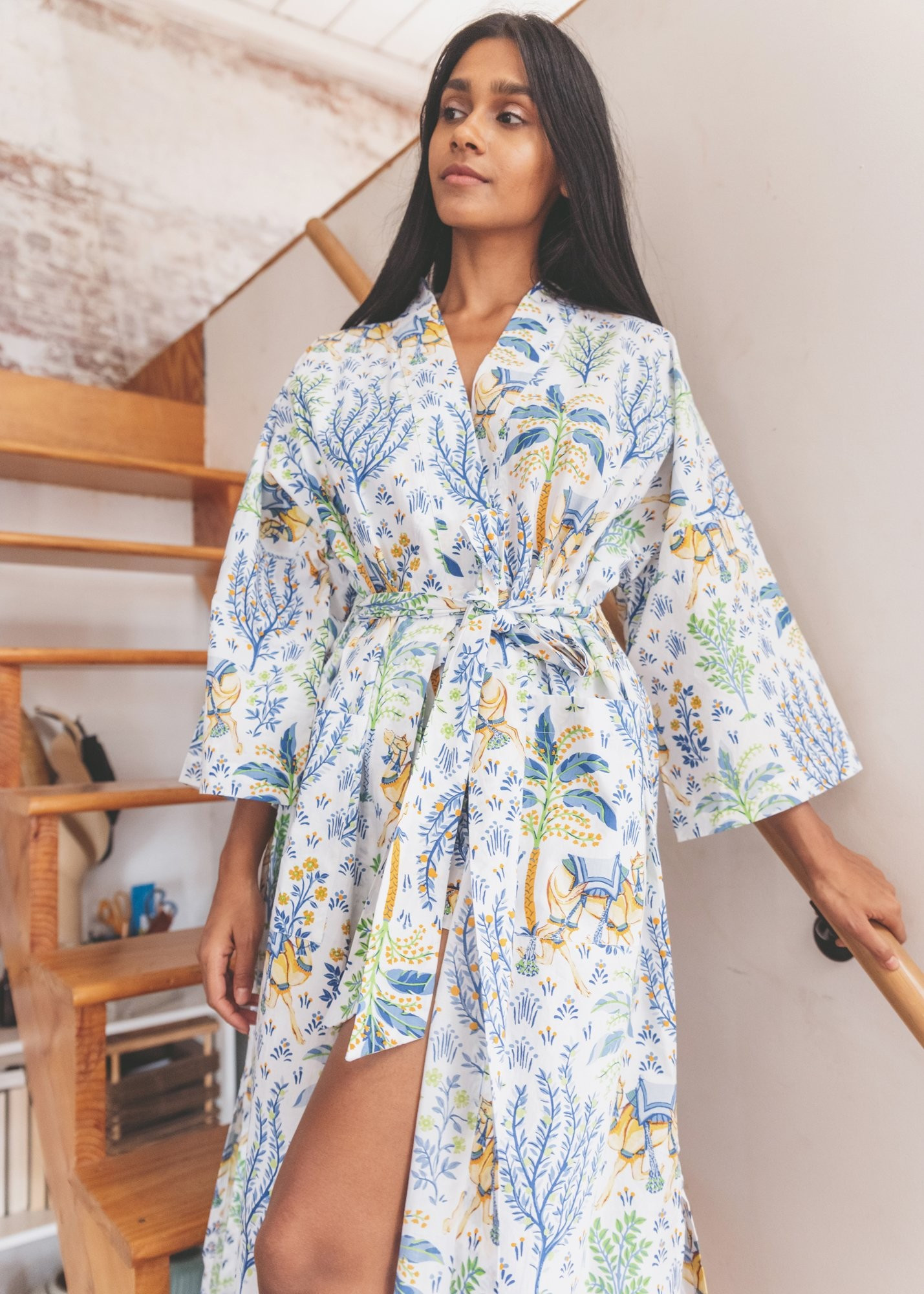 Camel's Courtyard - Robe - Cloud | Printfresh