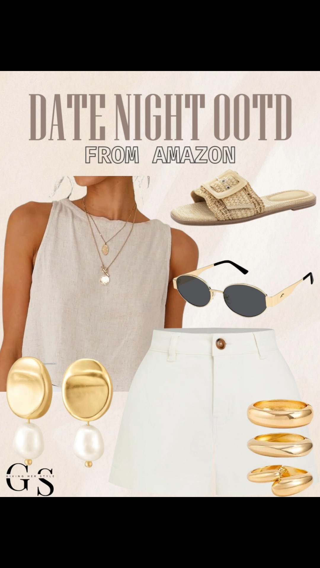 Date night outfit from Amazon 
Date night ootd, summer outfit, spring outfit, resort wear, beach outfit, amazon outfit, summer style, sandals, gold jewelry

#LTKPetite #LTKTravel #LTKootd