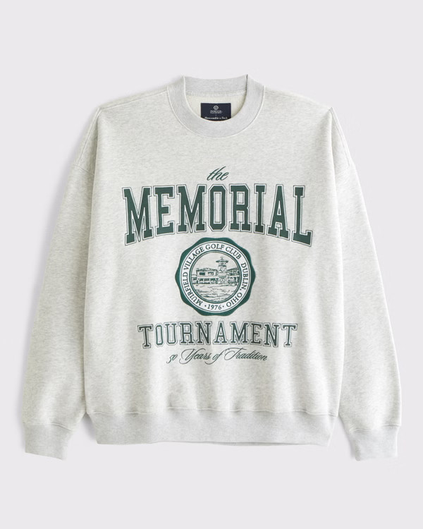 Men's Memorial Tournament Graphic Crew Sweatshirt | Men's Tops | Abercrombie.com | Abercrombie & Fitch (US)