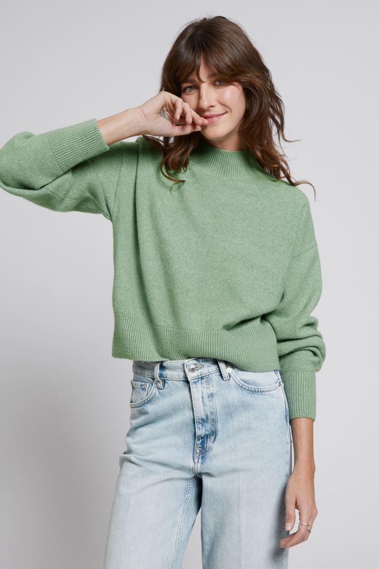 Pullover mit Stehkragen | H&M (DE, AT, CH, NL, FI)