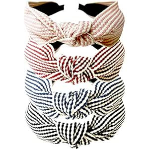 4PC Handmade Braid Headband Cloth Cross Knot Elastic Hair Hoop Sweet Wide Hairband for Women Girl... | Amazon (US)