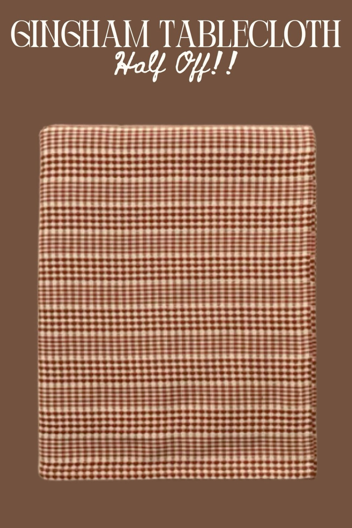 Gingham table cloth on sale!! 

#LTKCyberWeek #LTKHoliday #LTKHome