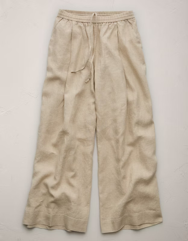 AE77 Premium Pull-On Linen Pant | American Eagle Outfitters (US & CA)