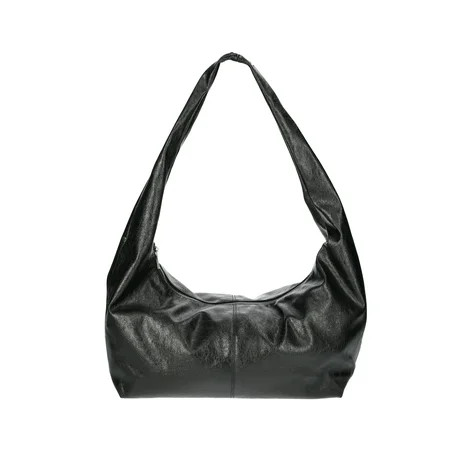 No Boundaries Women's Bow Hobo Bag, Black | Walmart (US)
