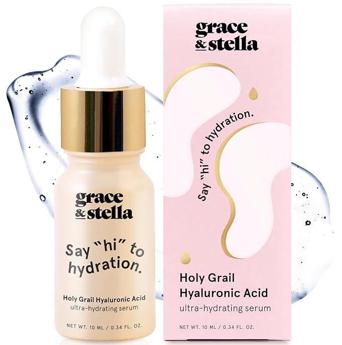 grace & stella Award Winning Hyaluronic Acid Serum (10ml/0.34 fl oz) Hyaluronic Acid Serum for Fa... | Amazon (US)