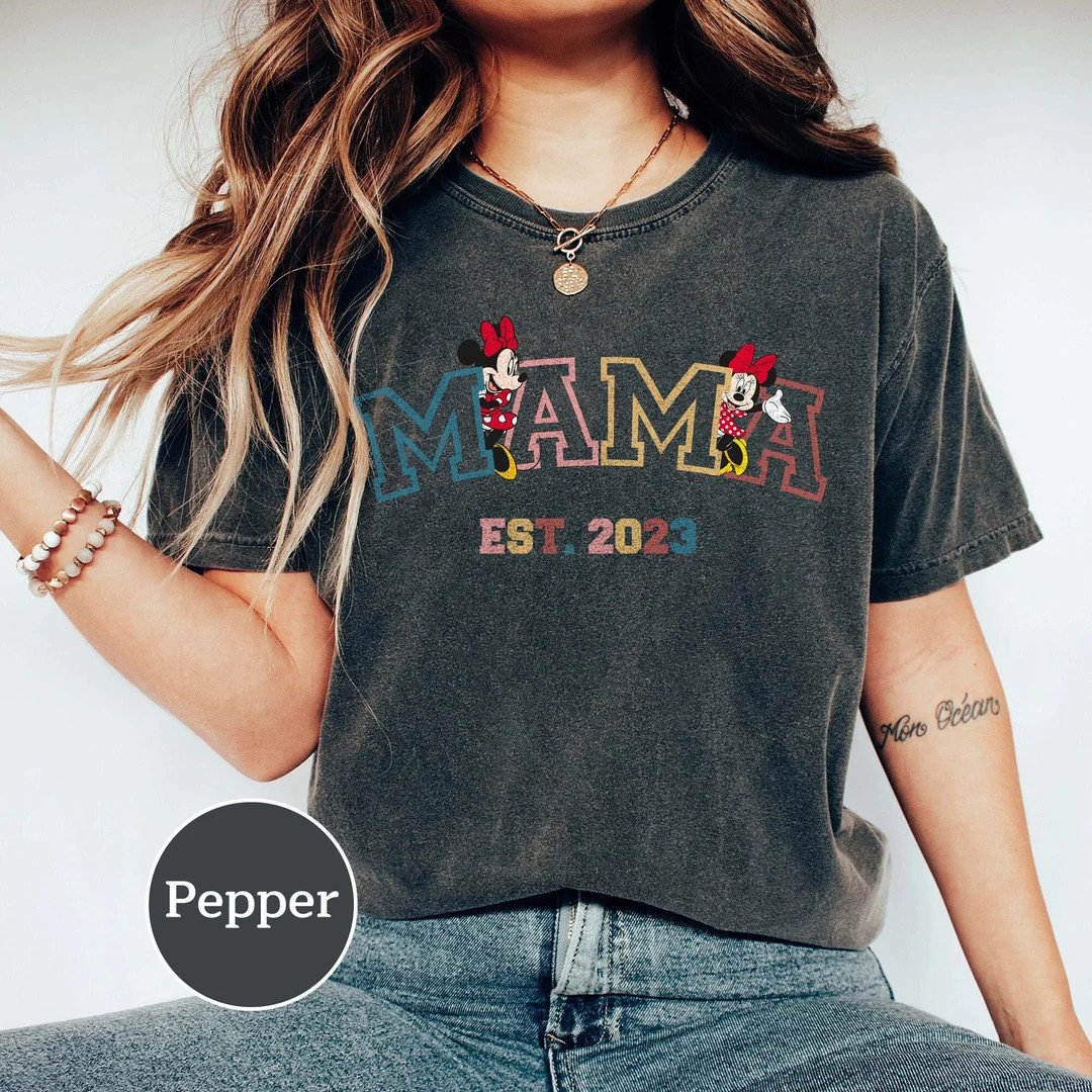 Disney Mama Minnie Maus Shirt, Mama 2023 Shirt, Disney Woman Shirt, Mother Day Disney Shirt, Disn... | Etsy (US)