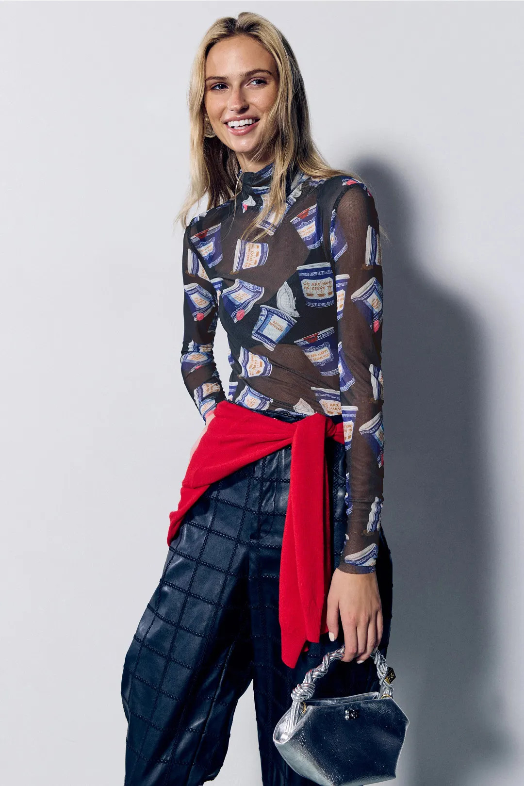 Lillian Graphic Turtleneck | Rent the Runway