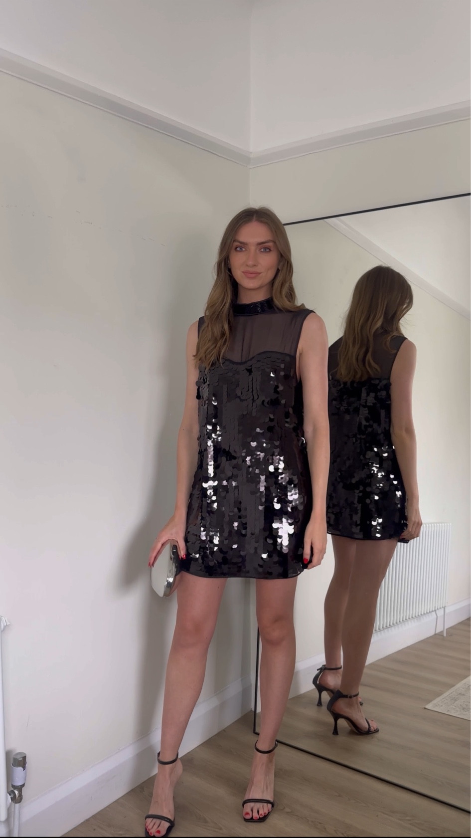 H&M holiday collection 
Wearing a small in the black sequin mini dress
I’m 5ft 6, I could’ve got away with the XS in this 


Sequin dress, partywear, going out outfit 

#LTKpartywear #LTKuk