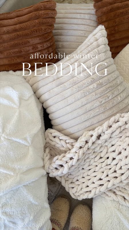 HOME \ Affordable winter bedding + how I style it!🛏️ All of these cozy finds are from @Wayfair and currently on SALE - bedding up to 60% off! #WayfairPartner It’s time to give your space a refresh this season! Here’s what I used on my king bed👇🏻
+ chevron quilt $43 (color: beige)
+ sherpa comforter & sham set $79 
+ faux fur pillow covers $32 set of 2 (color: cream & brown / size: 22”x22”)
+ chunky throw $70 (color: cream)

*prices subject to change 


#LTKhome #LTKfindsunder100 #LTKVideo