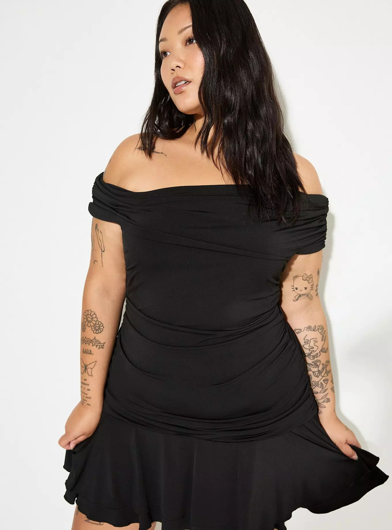 LoveSick Off-Shoulder Mini Dress | Torrid (US & Canada)