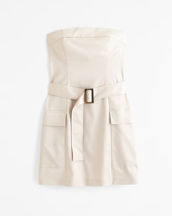 Strapless Utility Mini Dress | Abercrombie & Fitch (US)