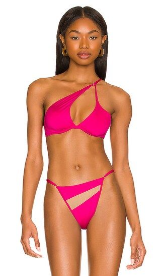 Money Maker Underwire Bikini Top in Azalea | Revolve Clothing (Global)