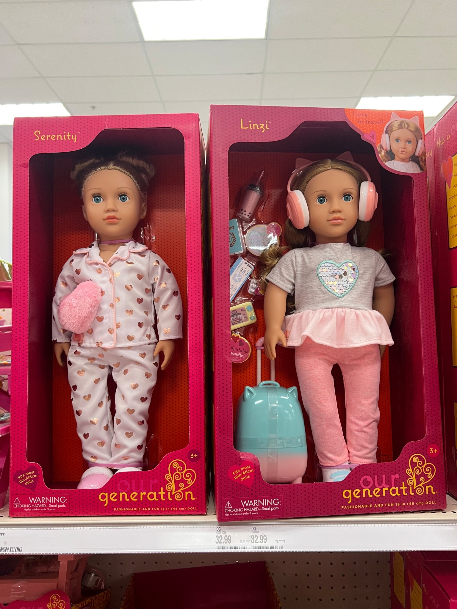 Our Generation dolls perfect dolls for kids who love fashion, fun, and playtime adventures.

Our Generation Serenity doll, 18 inch pajama doll, bedtime doll for girls, Our Generation sleepover doll, Target dolls for kids, fashion dolls in pajamas, doll gift for girls, collectible dolls, doll with slippers, doll with pajamas and hearts.
