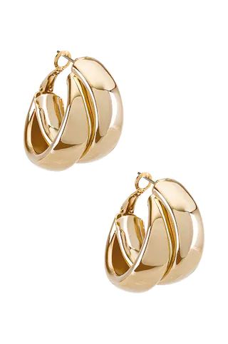 8 Other Reasons Coupled Hoops in Gold from Revolve.com | Revolve Clothing (Global)
