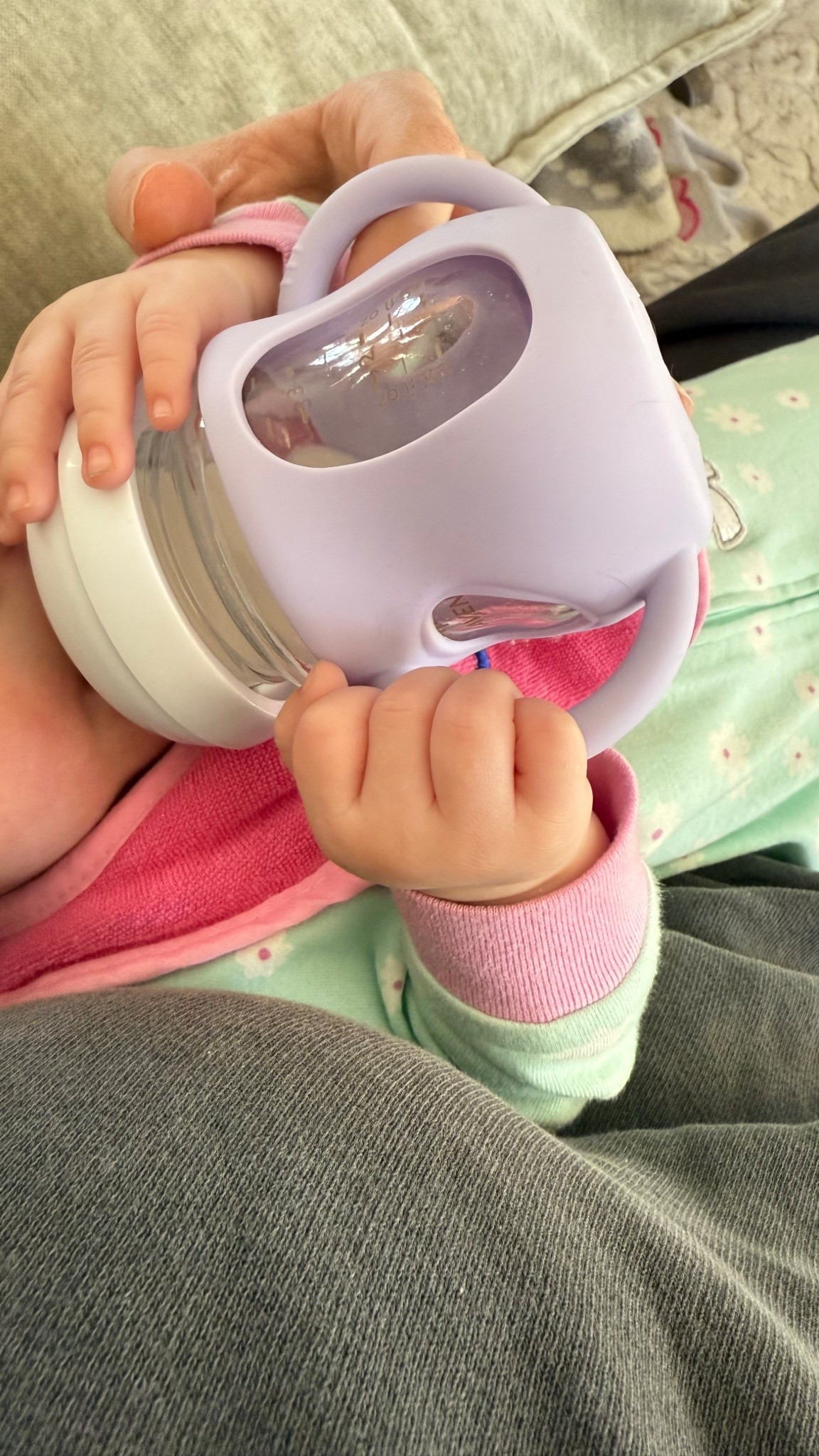 I love the silicone bottle holders with handles for my Phillips Avent bottles. Not only doesn’t make it easy for me to hold, but baby loves holding it as well. It comes in a four pack and I was able to split it up between me, my mom and -in-law‘s.

#LTKBaby #LTKHome #LTKmomlife