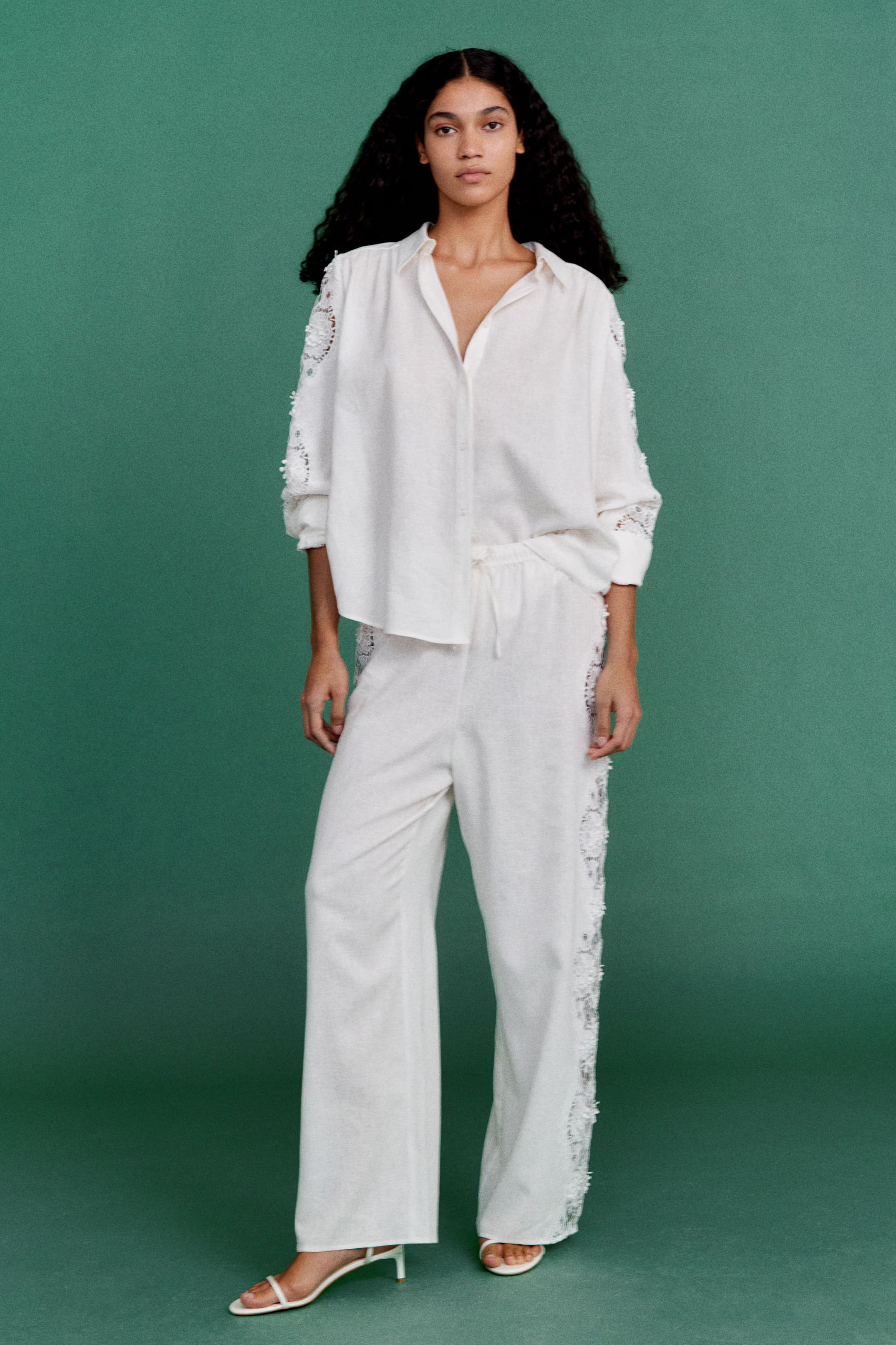 Lace-inset trousers | H&M (UK, MY, IN, SG, PH, TW, HK)