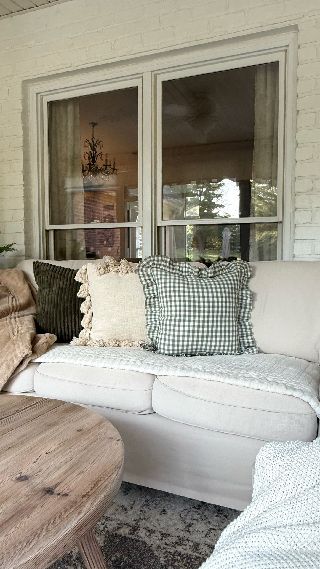 Green and white is always a great combo. And you can use it throughout all of the season.  I’m living this pillow trio and the thick blanket.  Plus, this couch cover keeps our couch protected from from spills, stains and Bug’s dirty paws.

#LTKHome #LTKSaleAlert