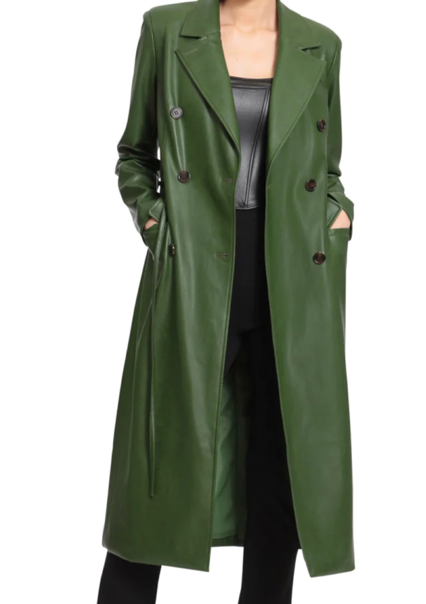 Faux leather trench coat , fall fashion inspo , fashion trends, cool girl aesthetic  

#LTKstyletip #LTKworkwear