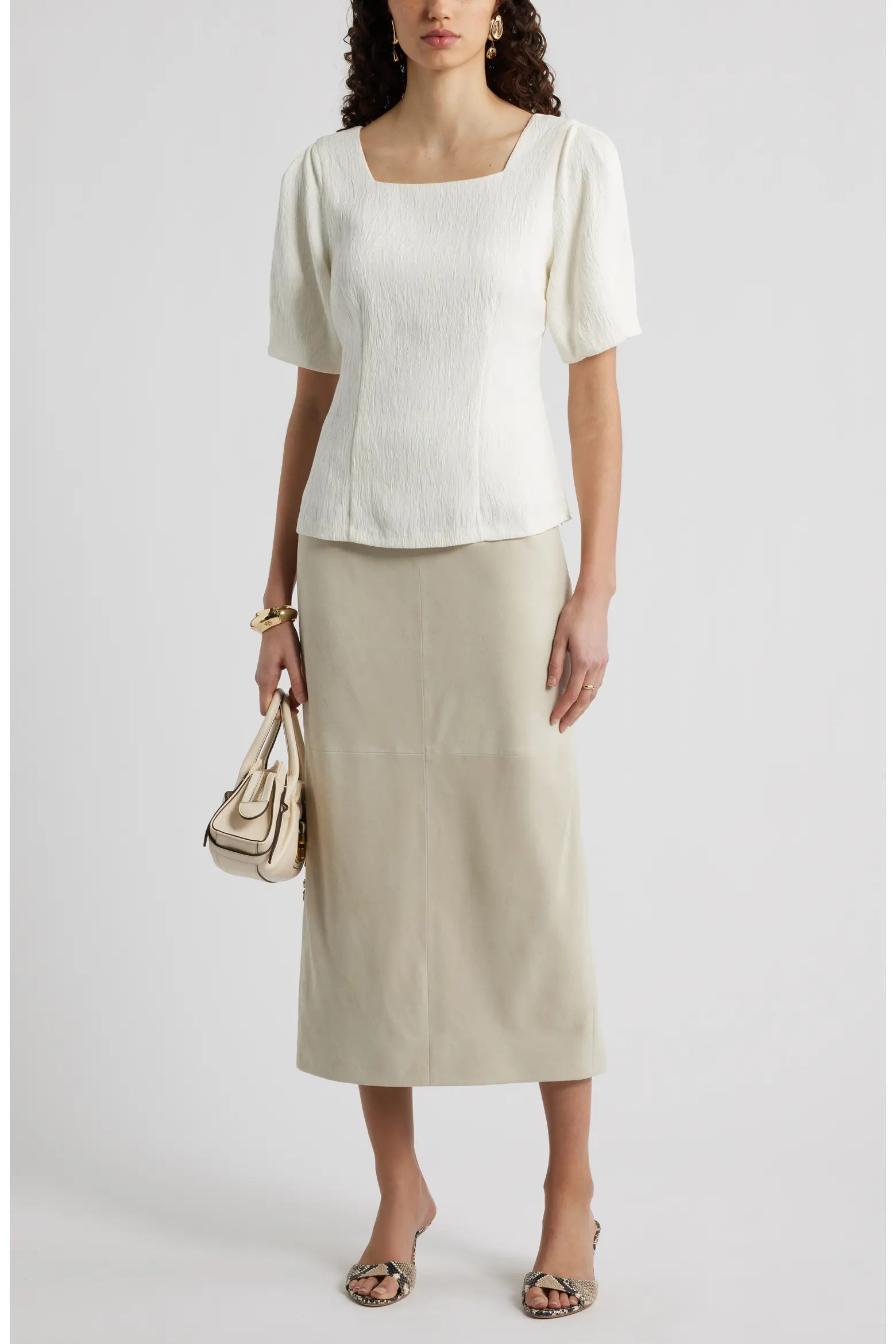 Nordstrom Texture Square Neck Top (Women) | Nordstrom | Nordstrom
