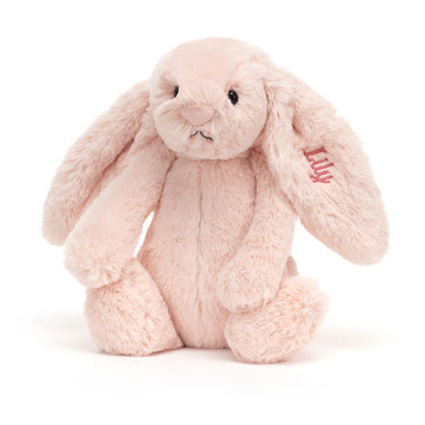 Personalized Bashful Blush Bunny Medium | Jellycat US
