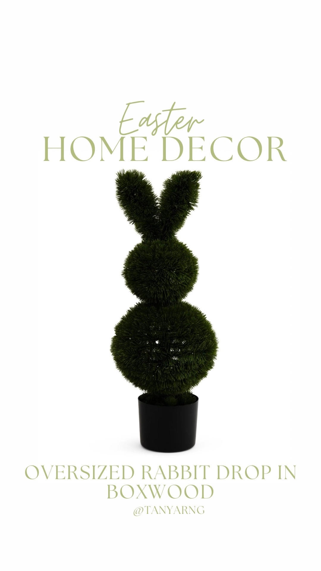 Oversized bunny boxwood @tjmaxx @Marshalls 