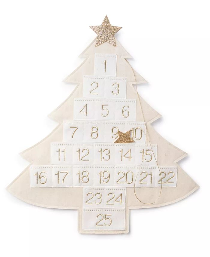 Shine Bright Star-Trimmed Tree Advent Calendar, Created for Macy's | Macy's