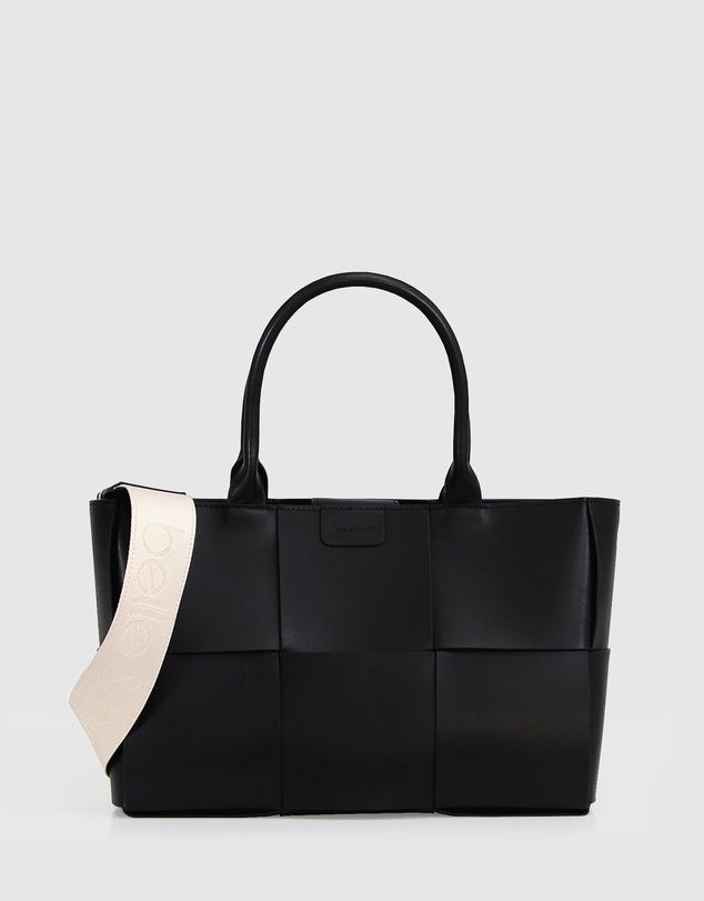 Long Way Home Woven Tote - Black | THE ICONIC (AU & NZ)