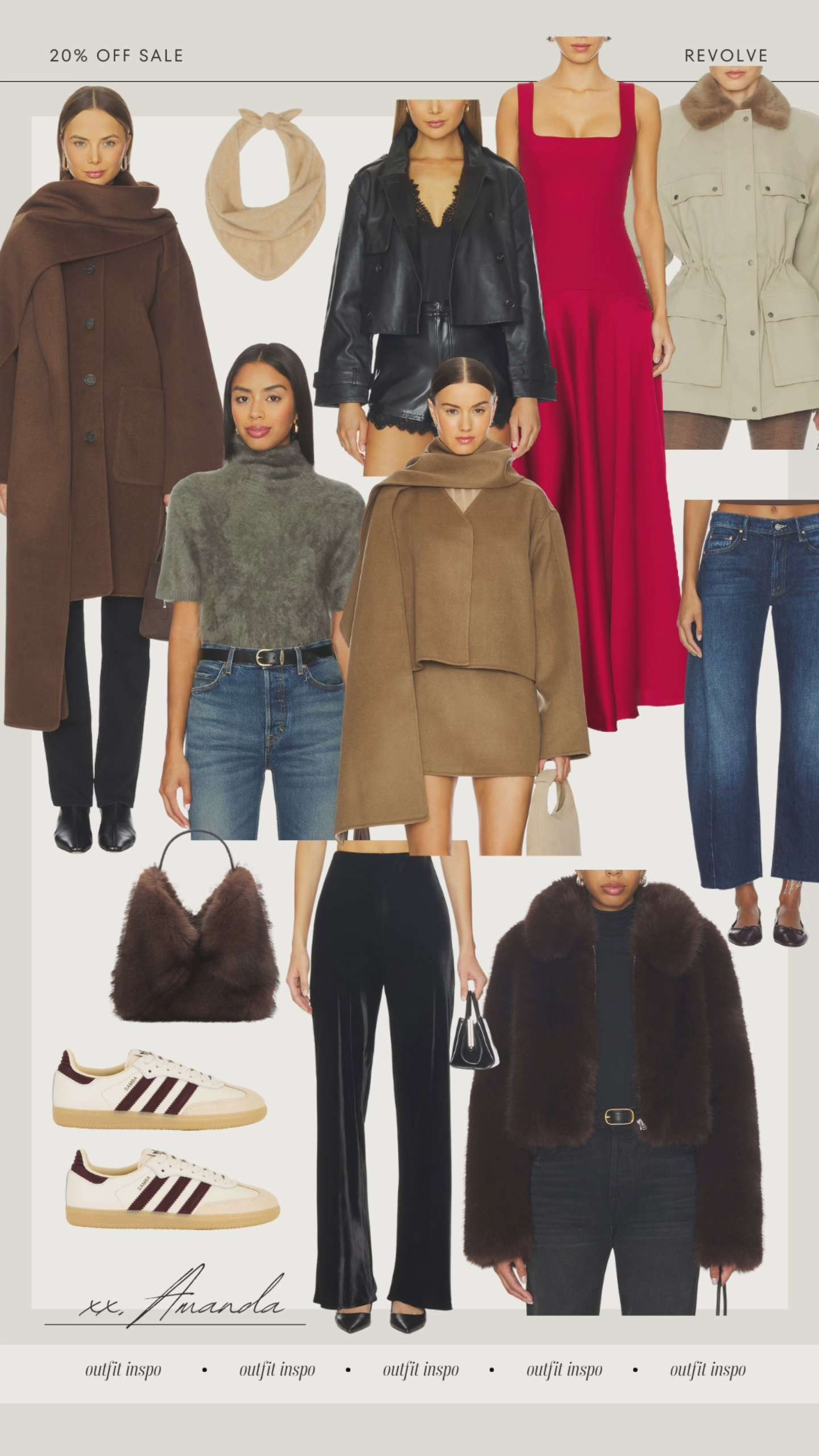 
sharing a roundup of my favorite winter and holiday pieces from Revolve. All 20% off today only using HAPPY20! 

 #LTKHoliday #LTKgrwm #LTKootd