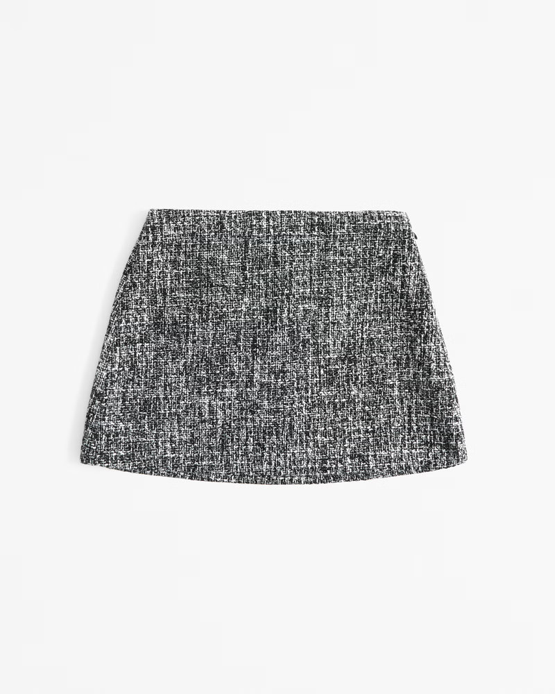 Women's The A&F Scarlett Tweed Mini Skort | Women's Bottoms | Abercrombie.com | Abercrombie & Fitch (US)