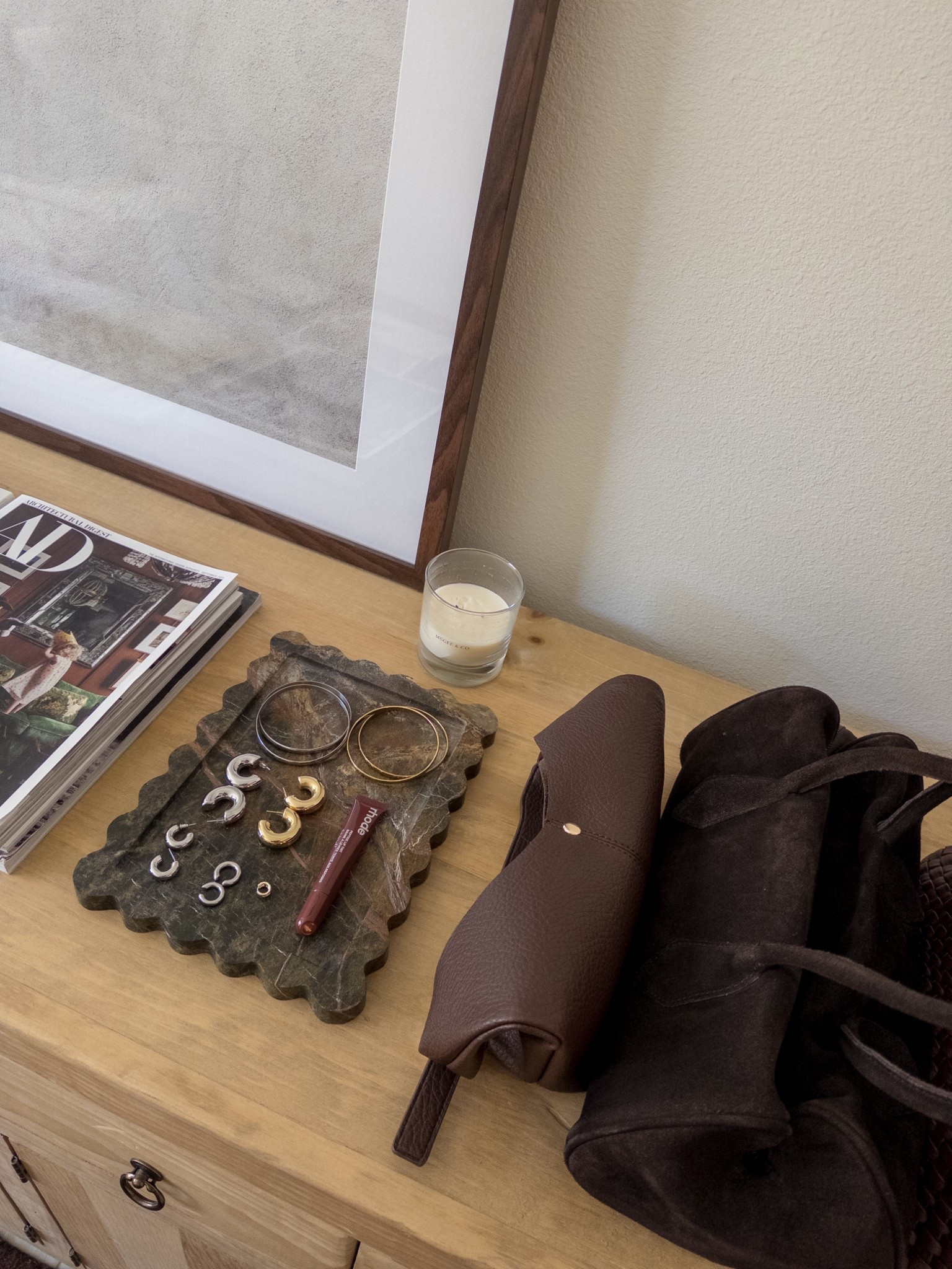 my office sideboard - one of my favorite places in my house! Feels like such a girls space 

Office styling, girls home office, fashion gal, brown suede bag, sideboard styling, home office inspo, beauty room inspo 

#LTKStyleTip #LTKBeauty #LTKHome