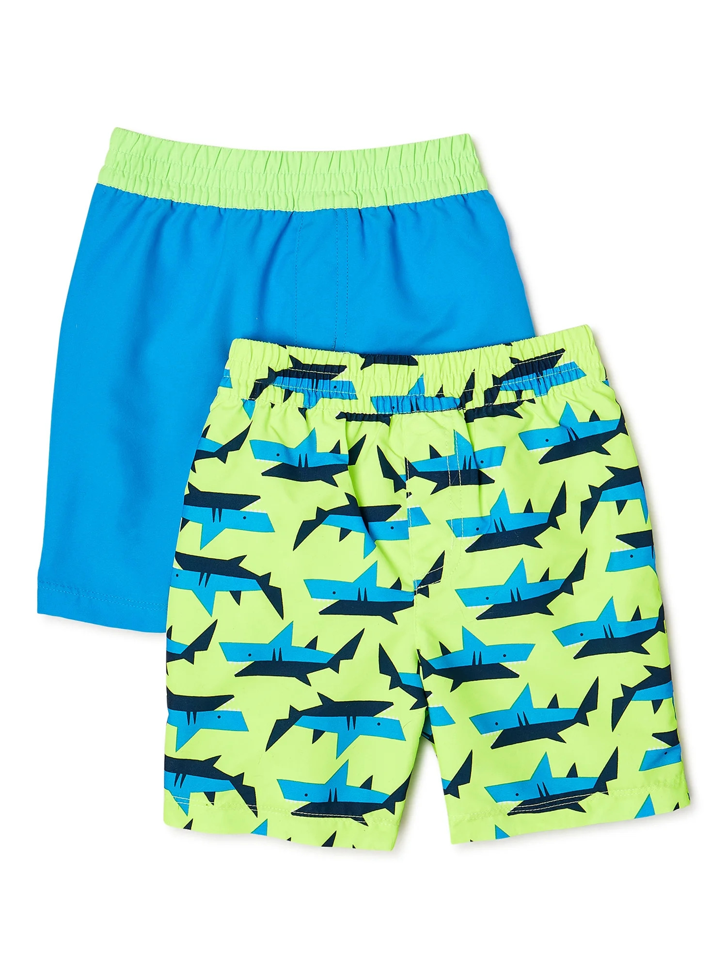 Wonder Nation Toddler Boys Swim Shorts, 2-Pack, Sizes 12M-5T | Walmart (US)