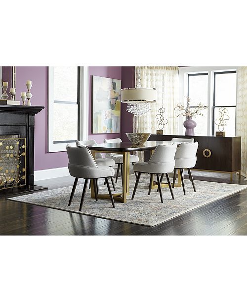 Hotel Collection Derwick Dining Furniture, 7-Pc. Set (Table & 6 Side Chairs), Created for Macy's | Macys (US)