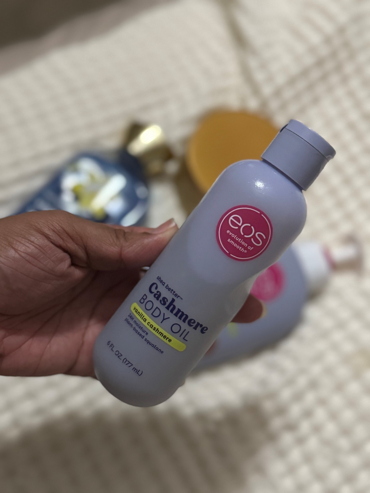 Love this body oil by eos! I grabbed mine from Walmart! 

#LTKBeauty #LTKHoliday #LTKselfcare