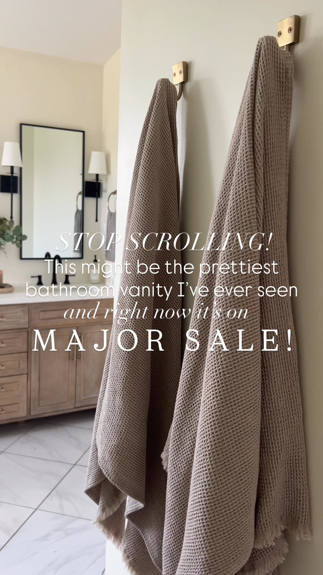 Lowest price of the year on our bathroom vanity!! This vanity is so beautiful. We have owned for four years or so, no issues whatsoever. We did not use the countertop it came with, it was super pretty but a lot of marble grey veining 

Bathroom, bathroom cabinet, bathroom vanity, bathroom decor,  bathroom accessories 

#LTKSaleAlert #LTKCyberWeek #LTKHome