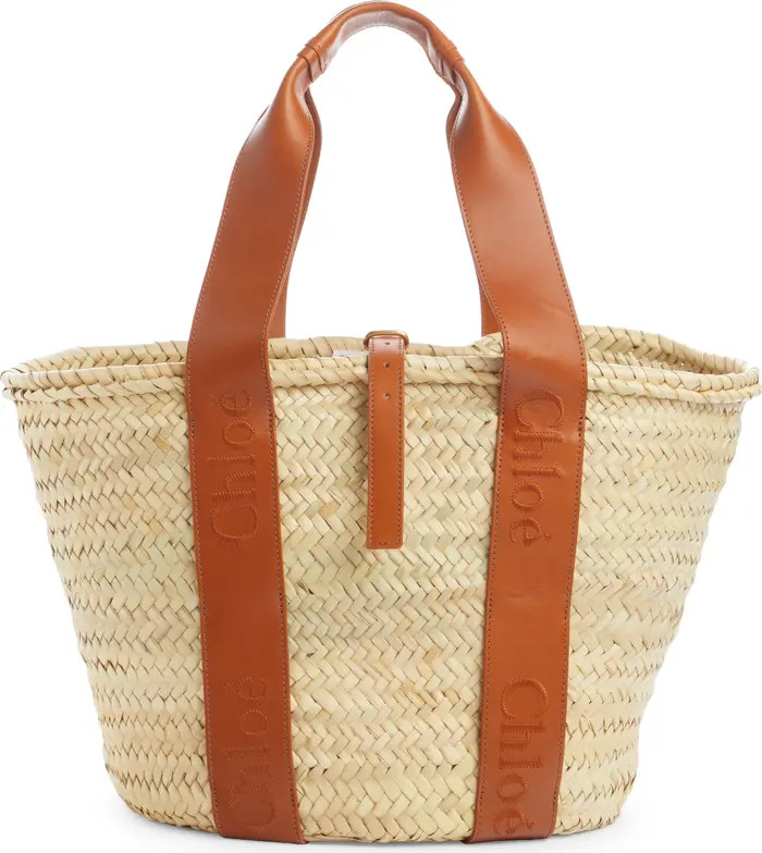 Sense Woven Palm Basket Tote | Nordstrom