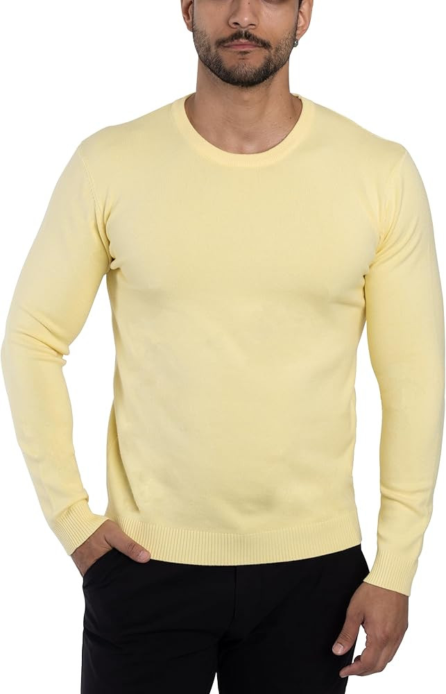X RAY Mens Crew Neck Sweater Slim Fit Midweight Pullover Sweater for Men for Casual Dressy Wear (... | Amazon (US)